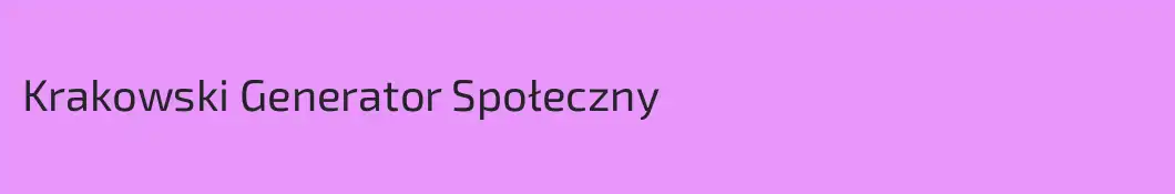 Krakowski Generator Społeczny